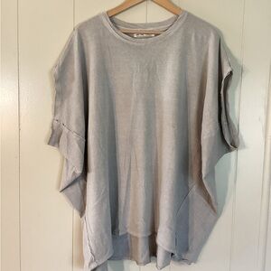 We The Free size S camel colored very oversized distressed muscle Tee